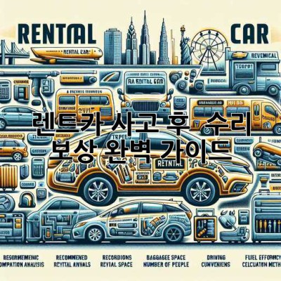 렌트카 사고 후 🛠️ 수리 & 보상 완벽 가이드