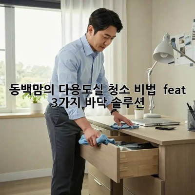 🫧 동백맘의 다용도실 청소 비법! ✨ (feat. 3가지 바닥 솔루션)