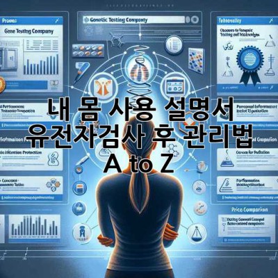 내 몸 사용 설명서, 유전자검사 후 관리법 A to Z 🧬