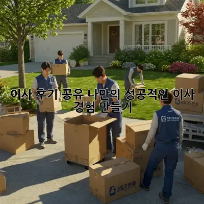 이사 후기 공유: 나만의 성공적인 이사 경험 만들기