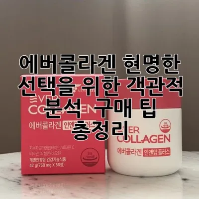 에버콜라겐, 현명한 선택을 위한 객관적 분석 & 구매 팁 총정리