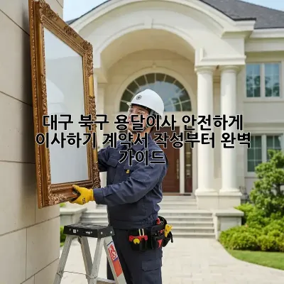 대구 북구 용달이사, 안전하게 이사하기! 계약서 작성부터 완벽 가이드