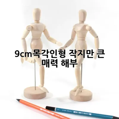 9cm목각인형, 작지만 큰 매력 해부 ✨